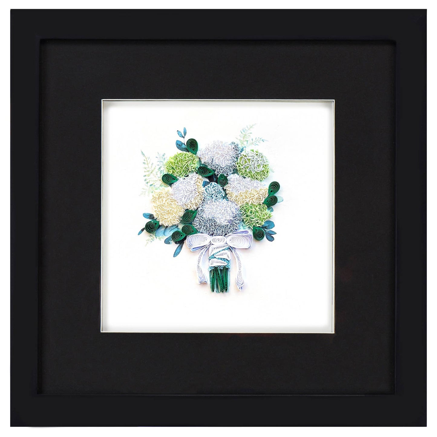 Quilled Hydrangea Bouquet Card