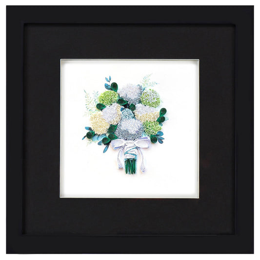 Quilled Hydrangea Bouquet Card