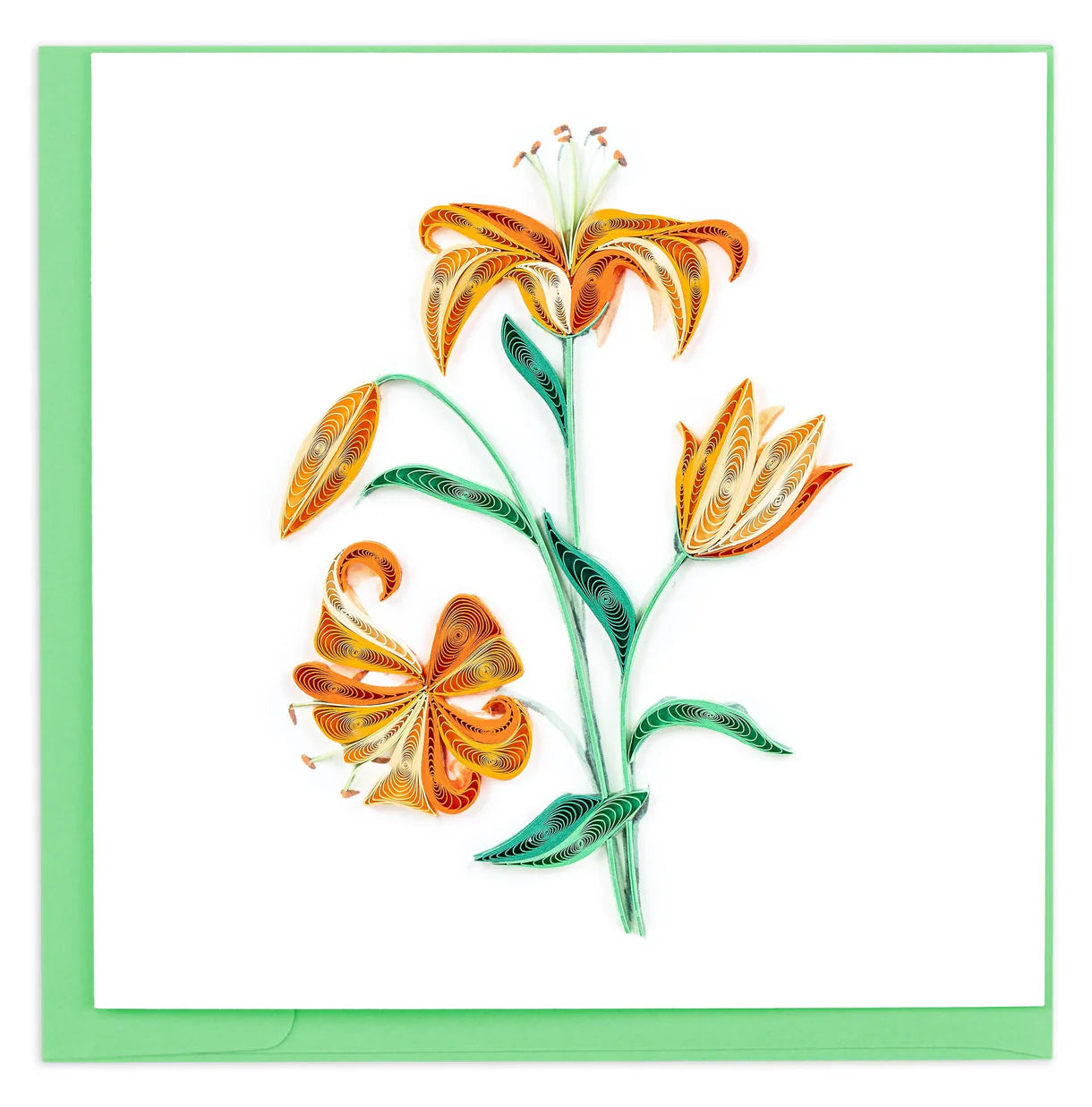 Quilled Tiger Lilies Card