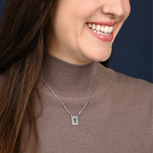 Sanctuary Sterling Silver Cross Necklace