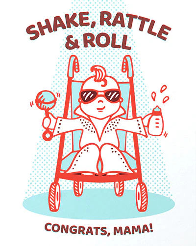 Baby Elvis Congrats Card
