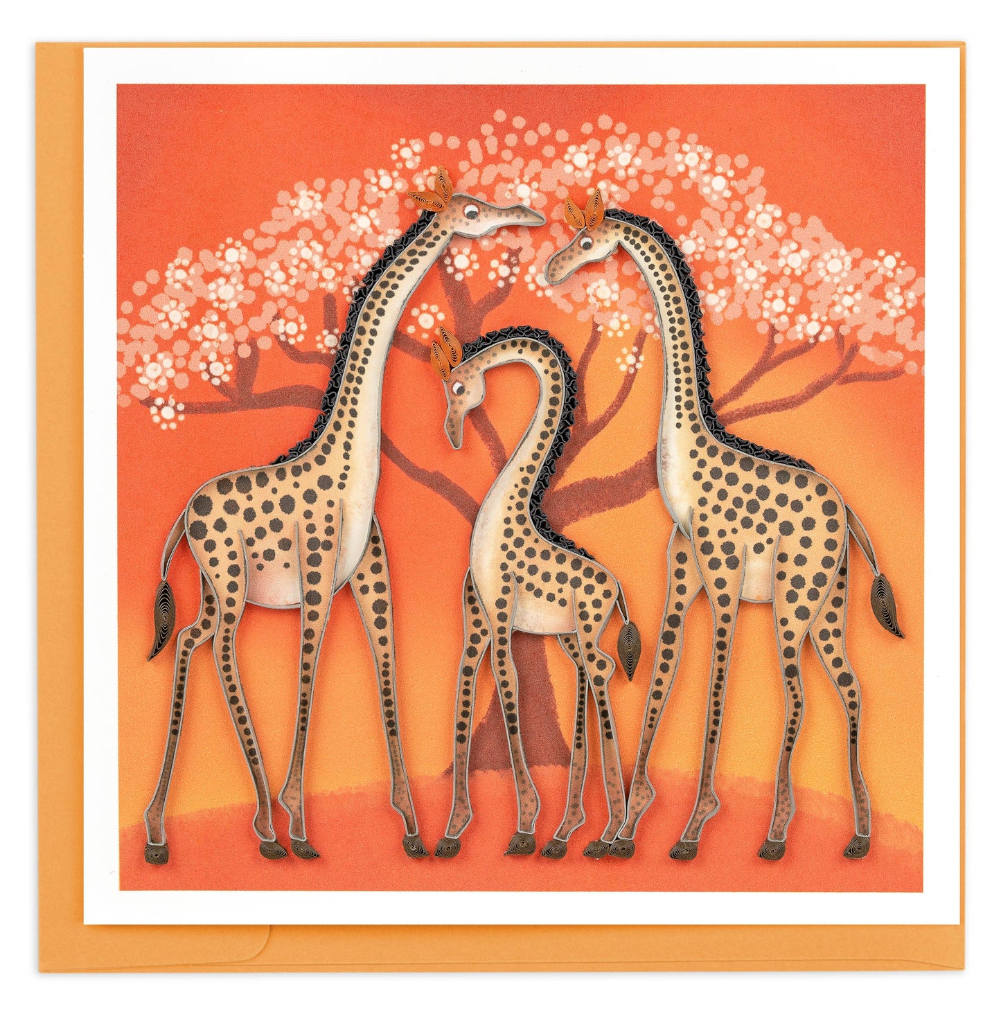 Quilled Tinga Tinga Giraffes Card