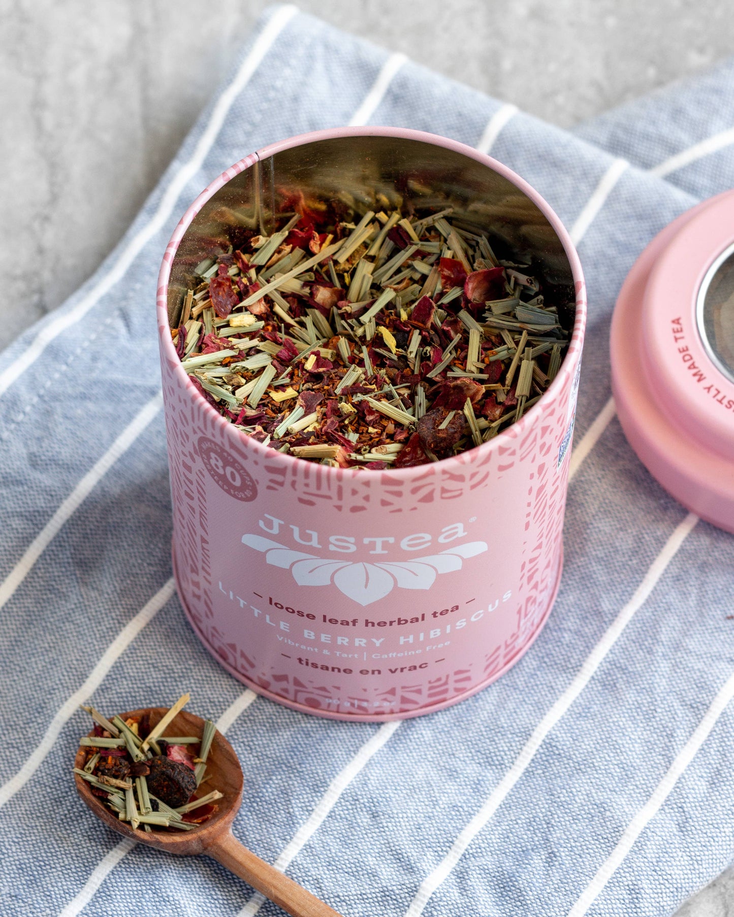 Little Berry Hibiscus Tea Tin & Spoon