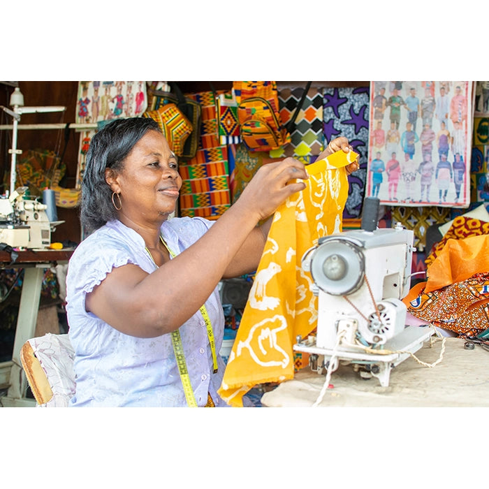 Reversible Batik Apron