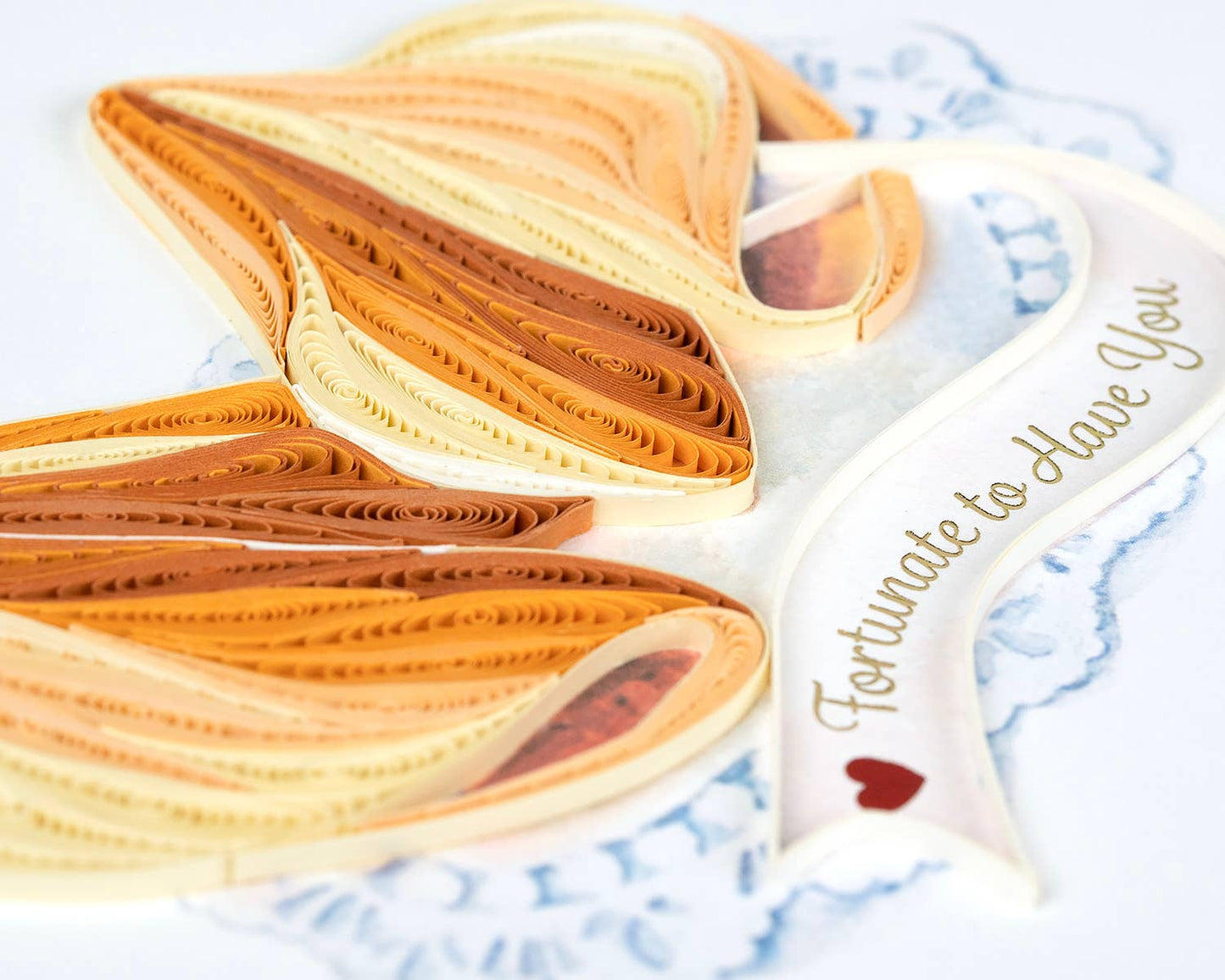 Quilled Love Fortune Cookies Card