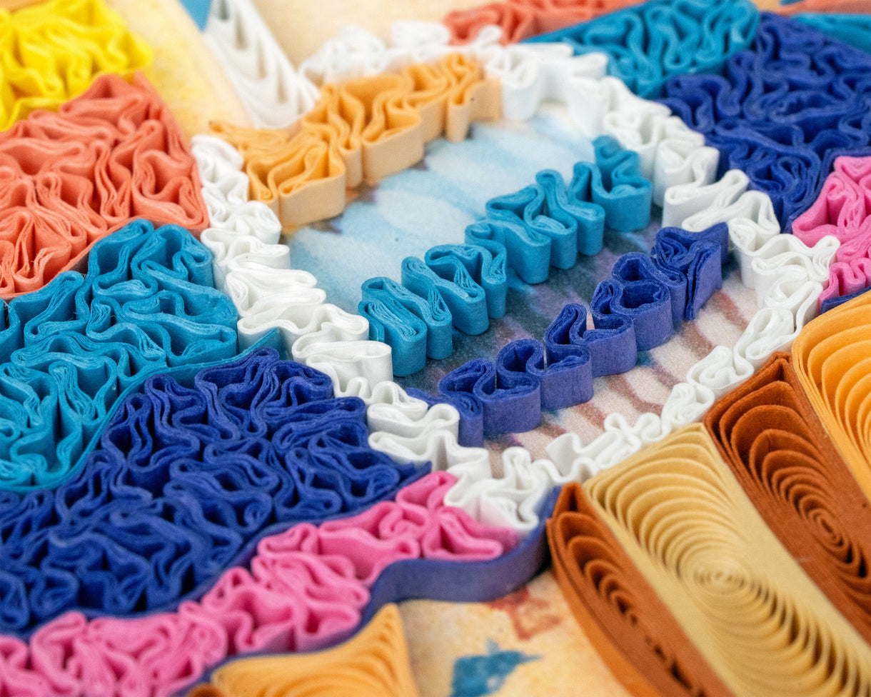 Quilled Birthday Pinata Card