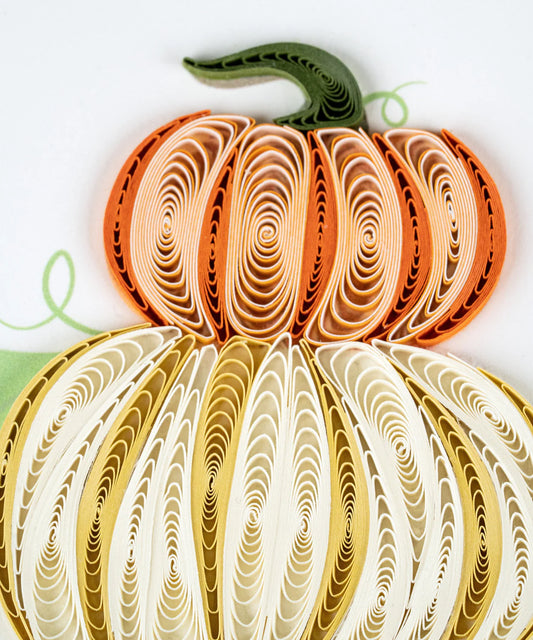 Quilled Stacked Pumpkins Card
