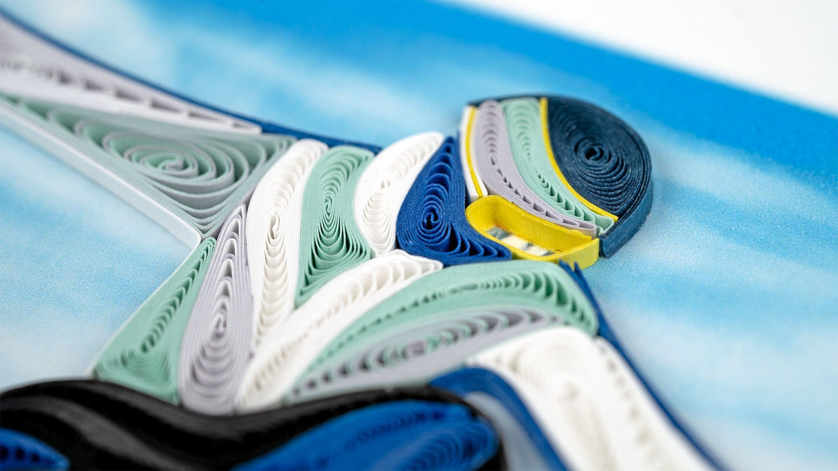 Quilled Backcountry Snowboarder Card