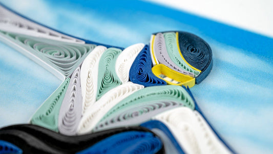 Quilled Backcountry Snowboarder Card