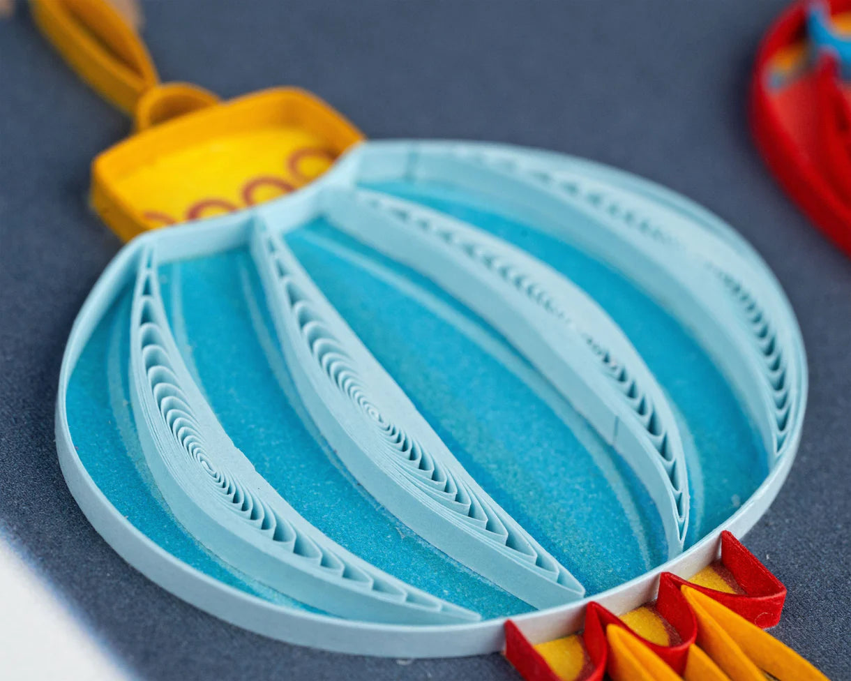 Quilled New Years Lanterns Card