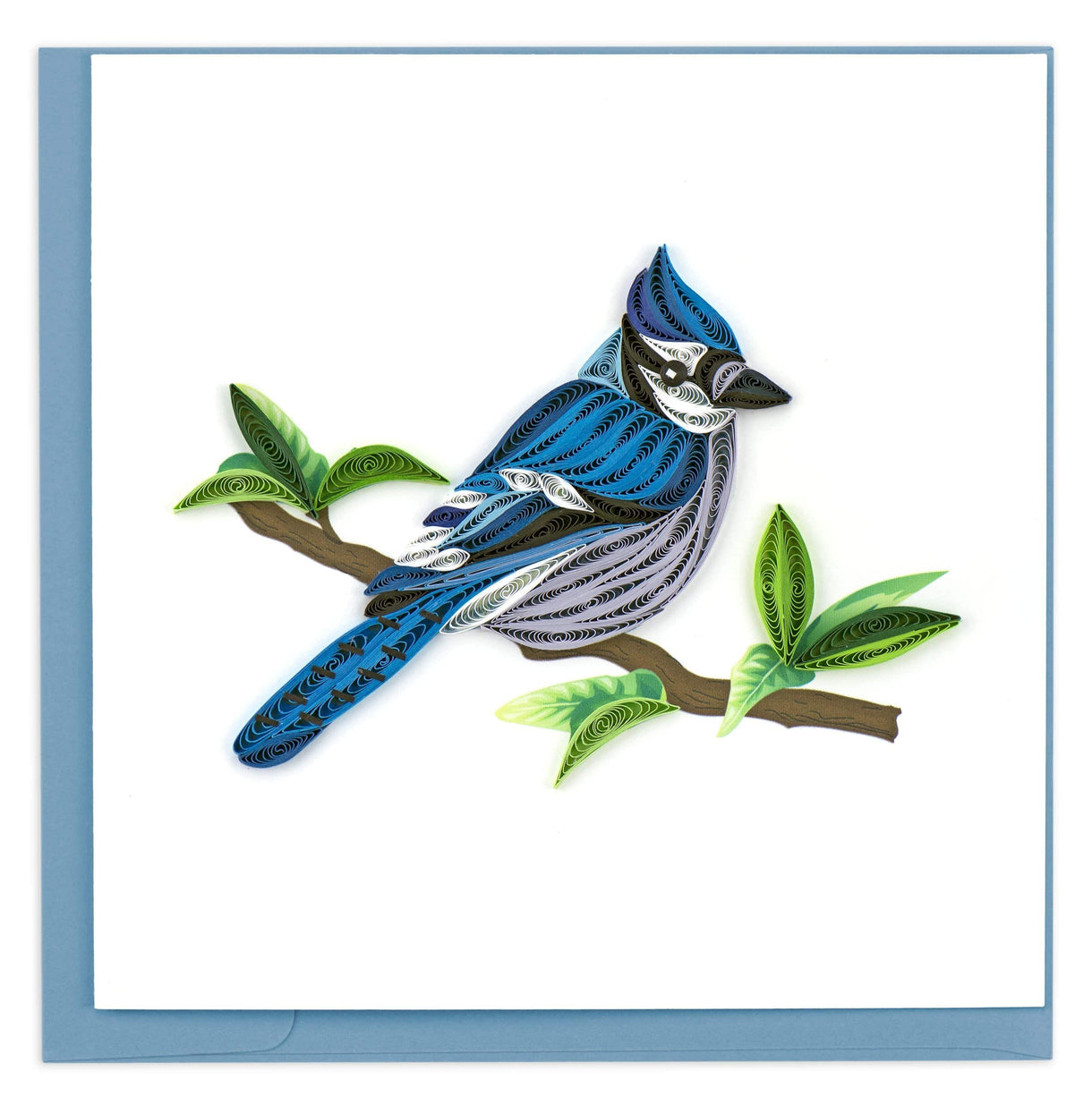 Quilled Blue Jay Card