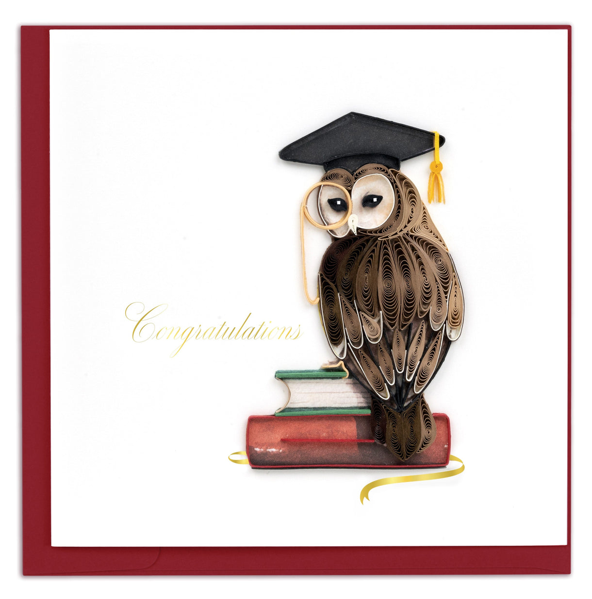 Quilled Graduation Owl Card