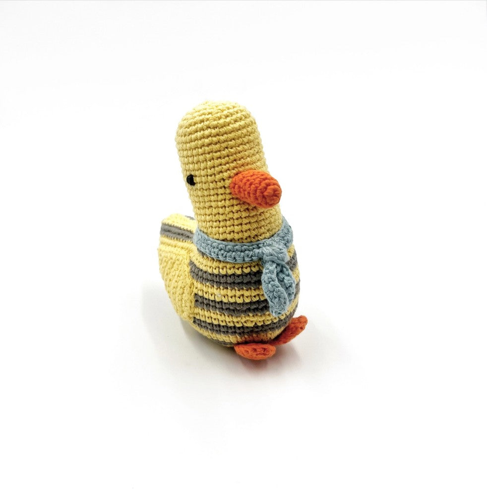 Crochet Yellow Duck Rattle