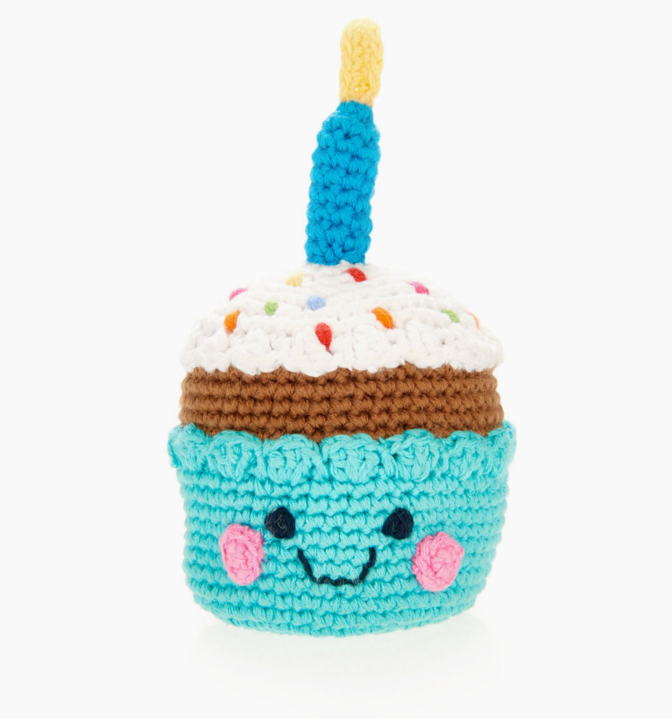 Crochet Birthday Cupcake Rattle