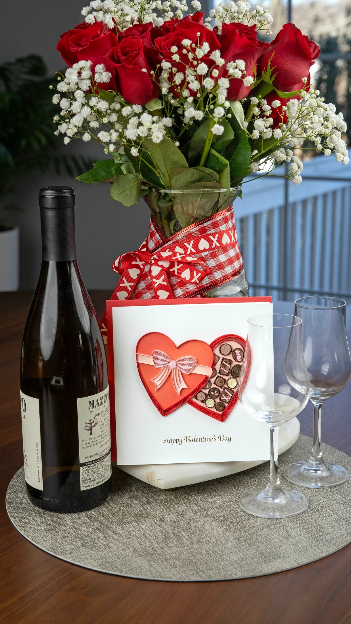 Quilled Box of Chocolates Card