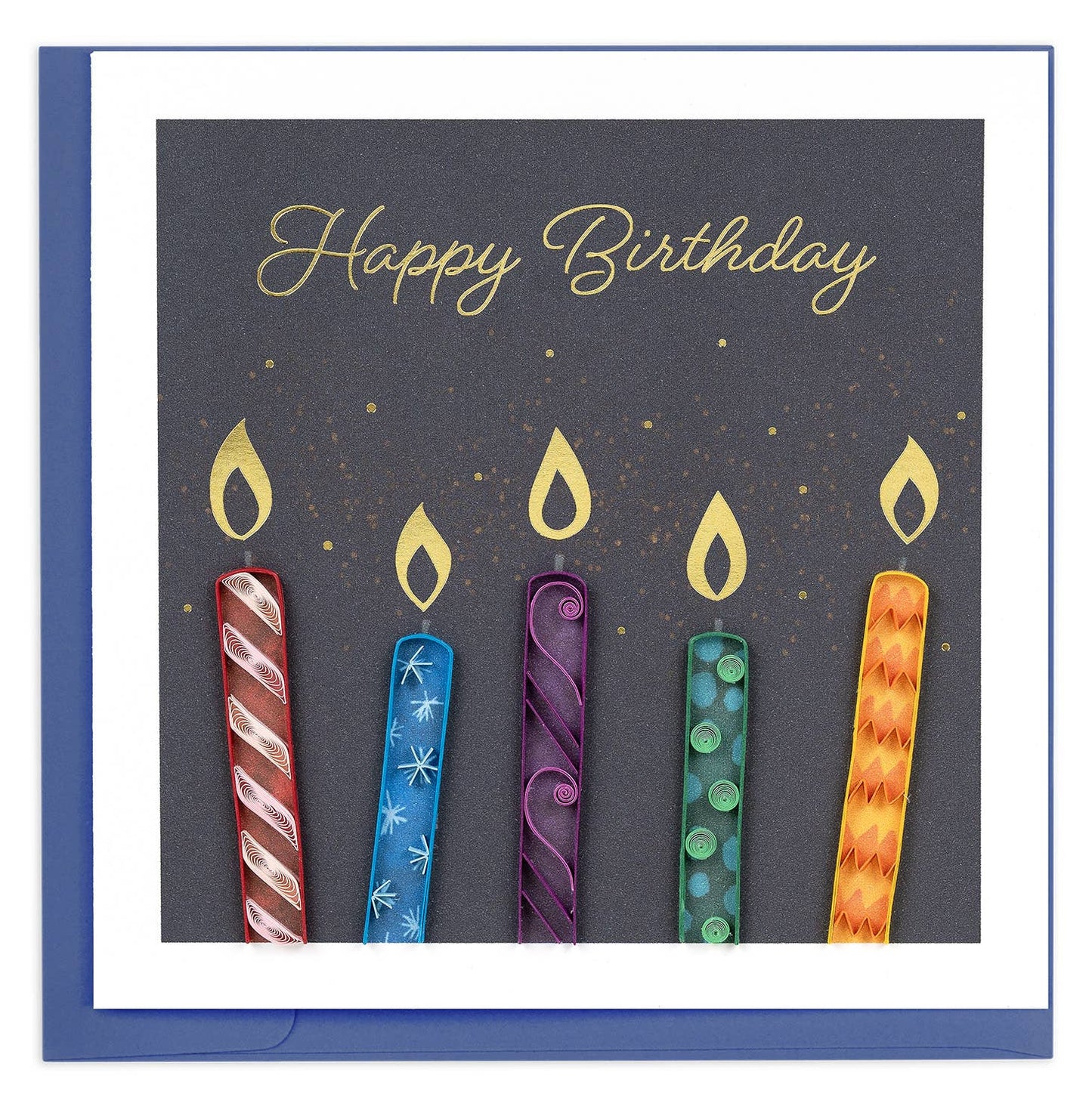 Quilled Make-a-Wish Candles Card