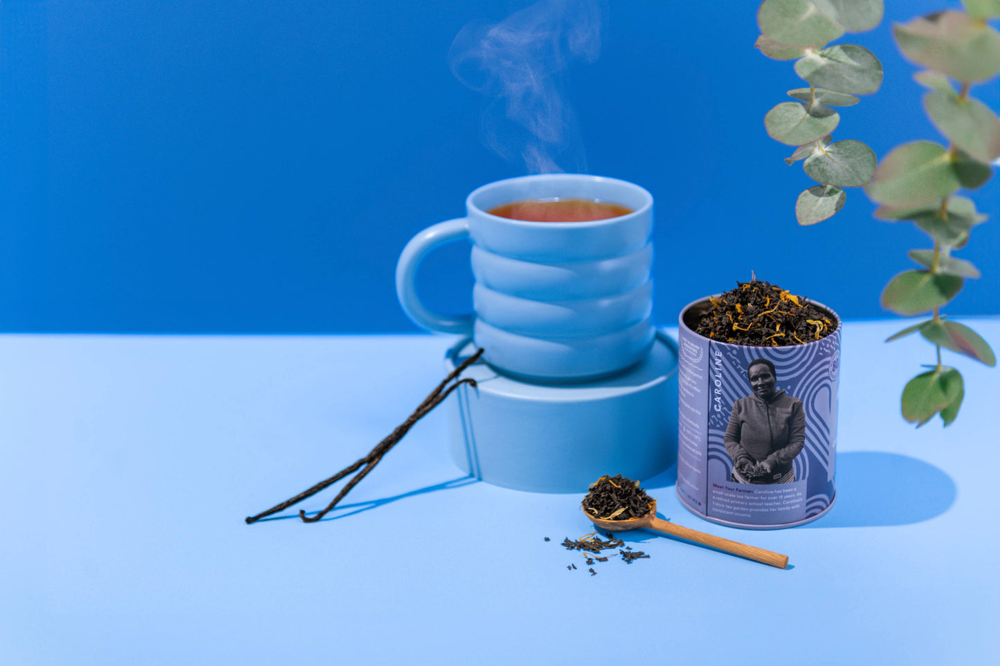 Cream Earl Grey Tea Tin & Spoon