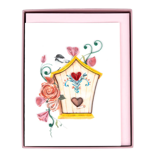 Quilled Birdhouses Notecard Set