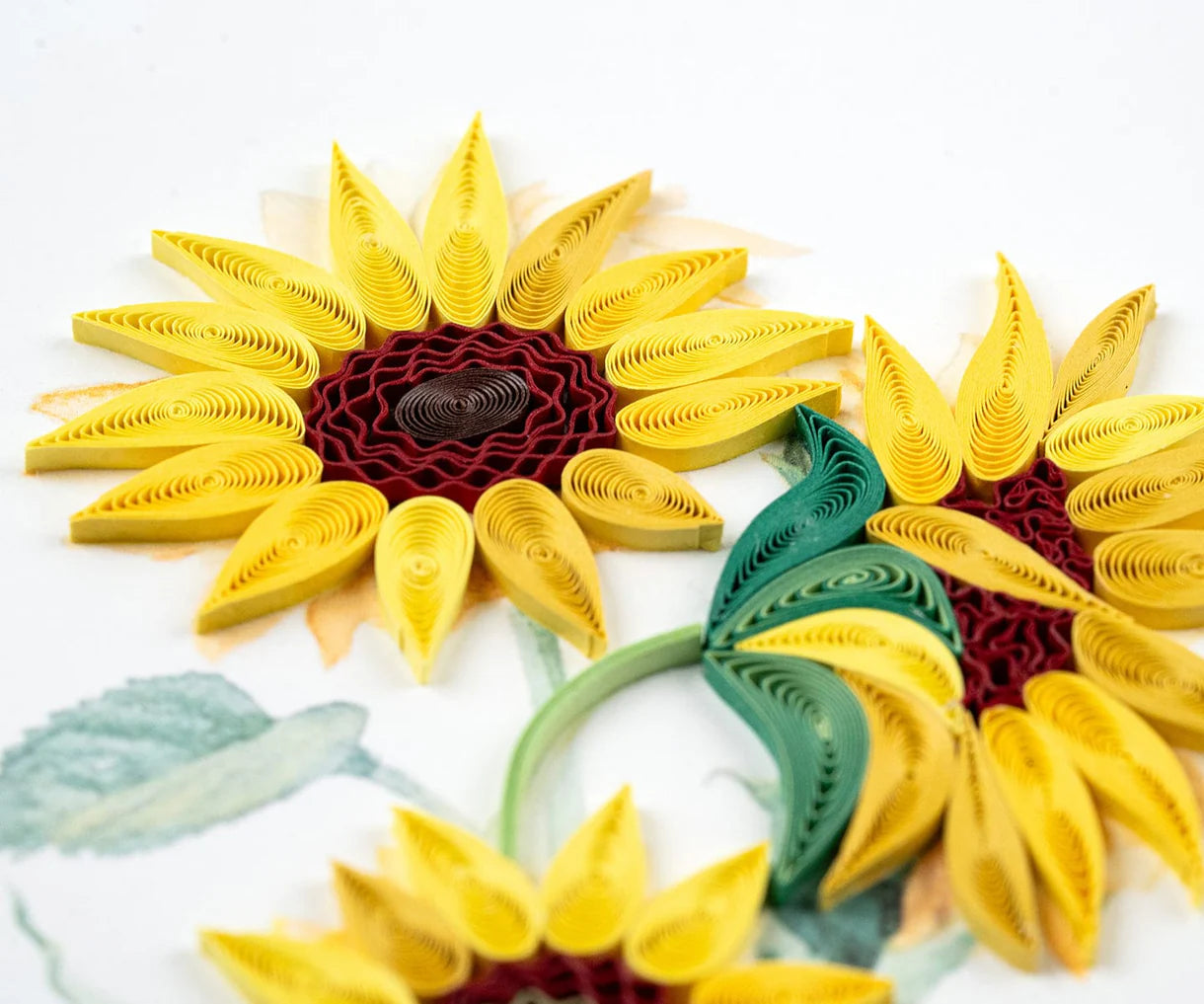 Quilled Wild Sunflowers Card