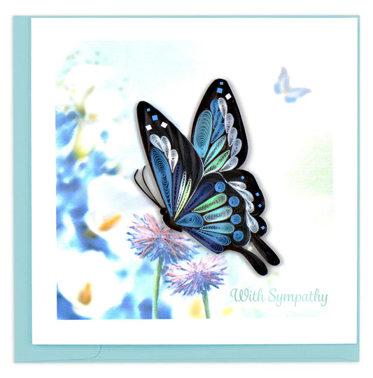 Quilled Sympathy Butterfly Card