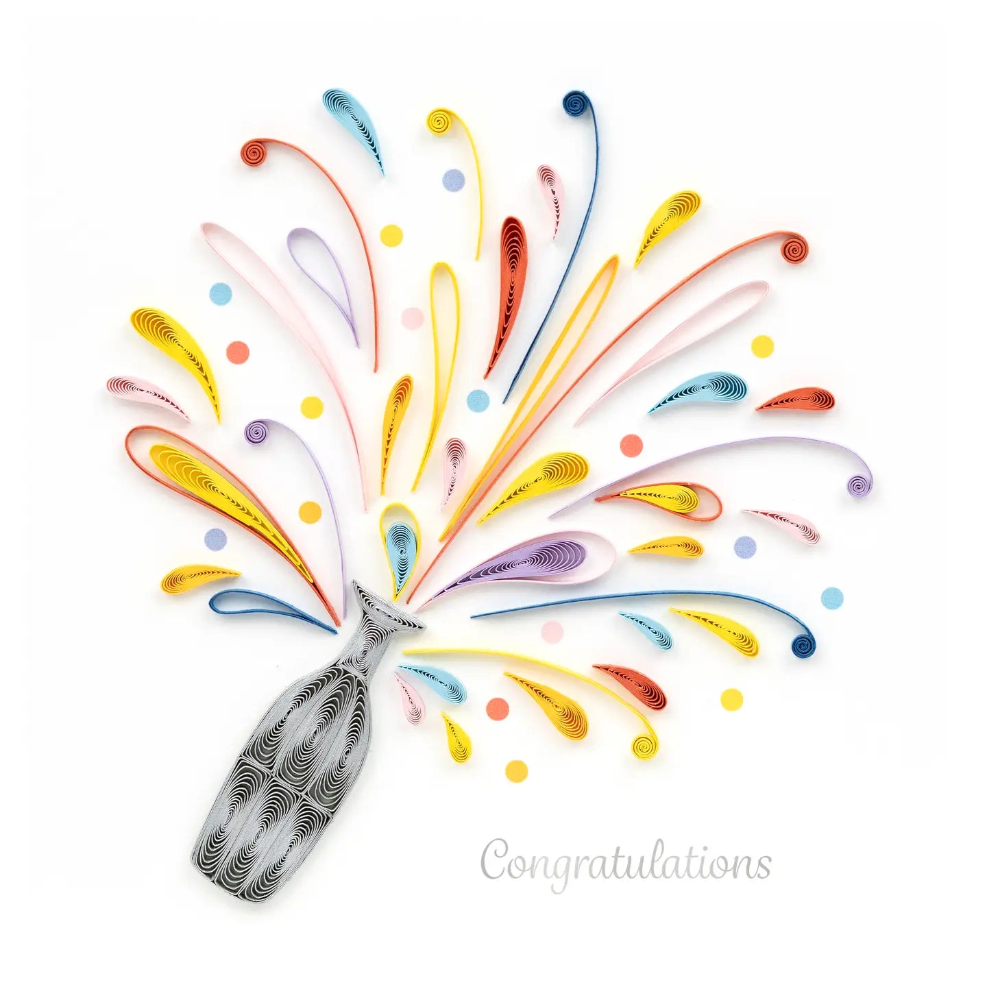 Quilled Celebration Congrats Card