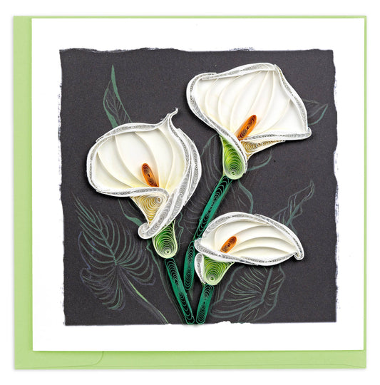 Quilled Calla Lily Card