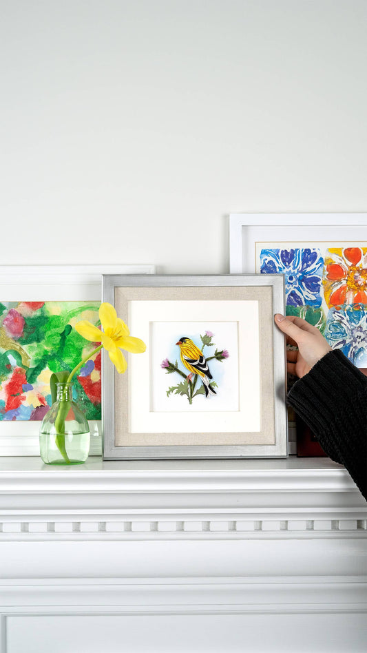 Quilled American Goldfinch Card