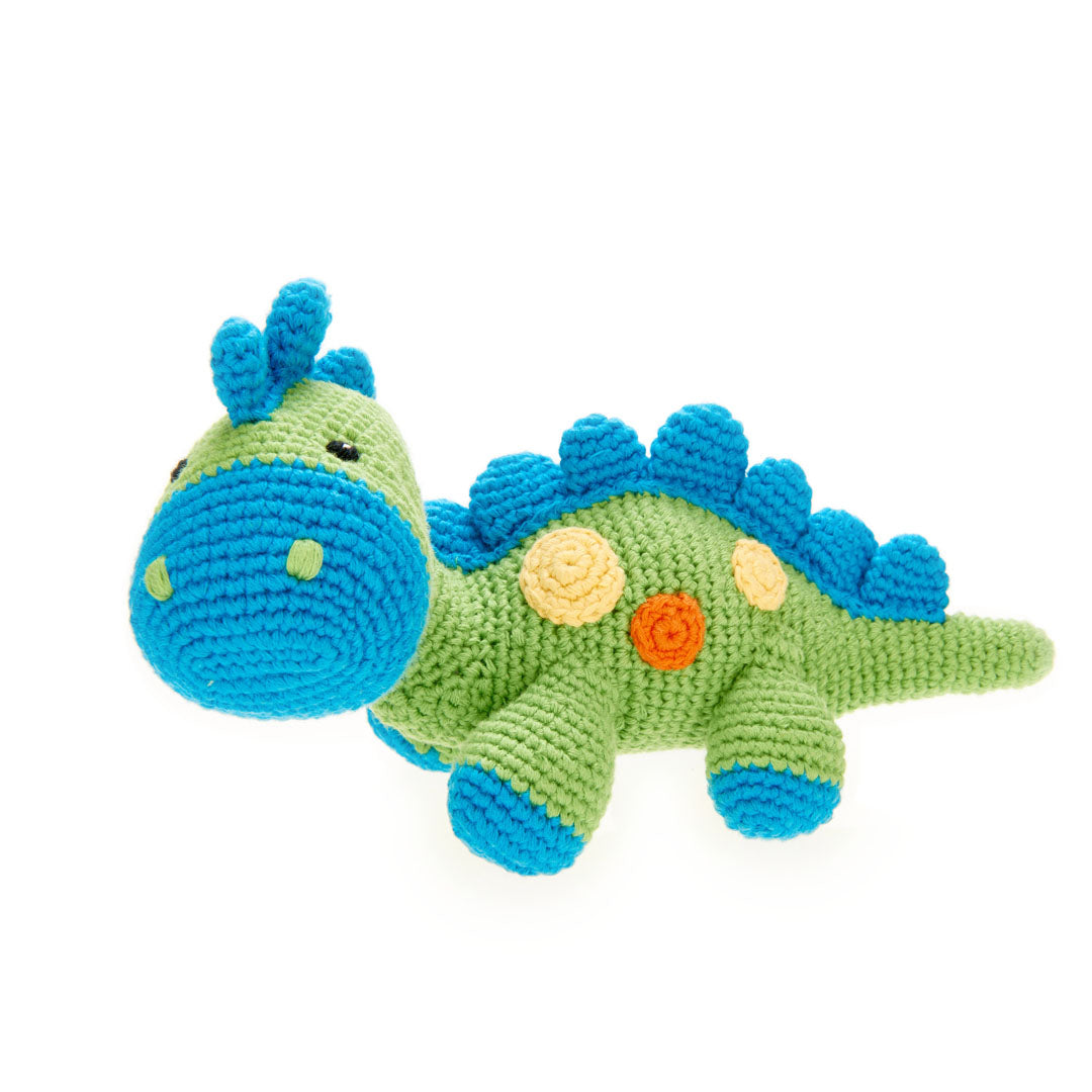 Crochet Stegosaurus Rattle