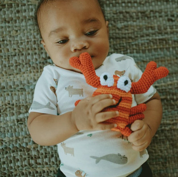 Crochet Red Crab Rattle