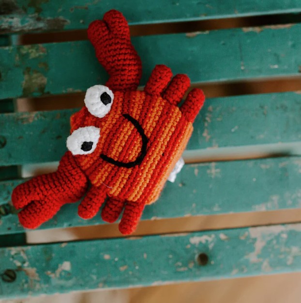 Crochet Red Crab Rattle