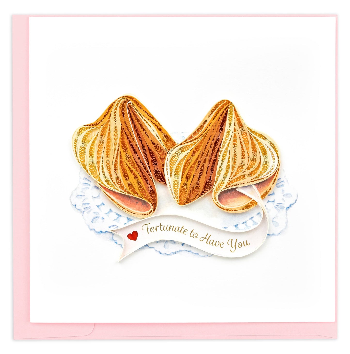 Quilled Love Fortune Cookies Card