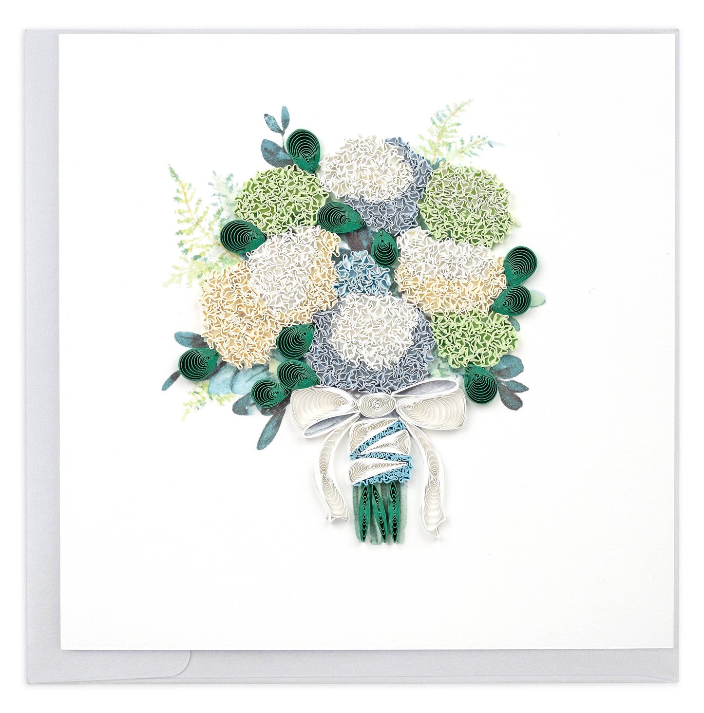 Quilled Hydrangea Bouquet Card