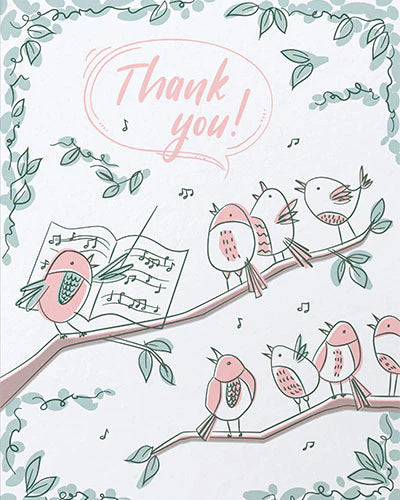 Thank You Bird Chorus Card