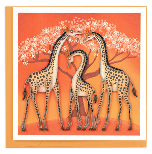 Quilled Tinga Tinga Giraffes Card