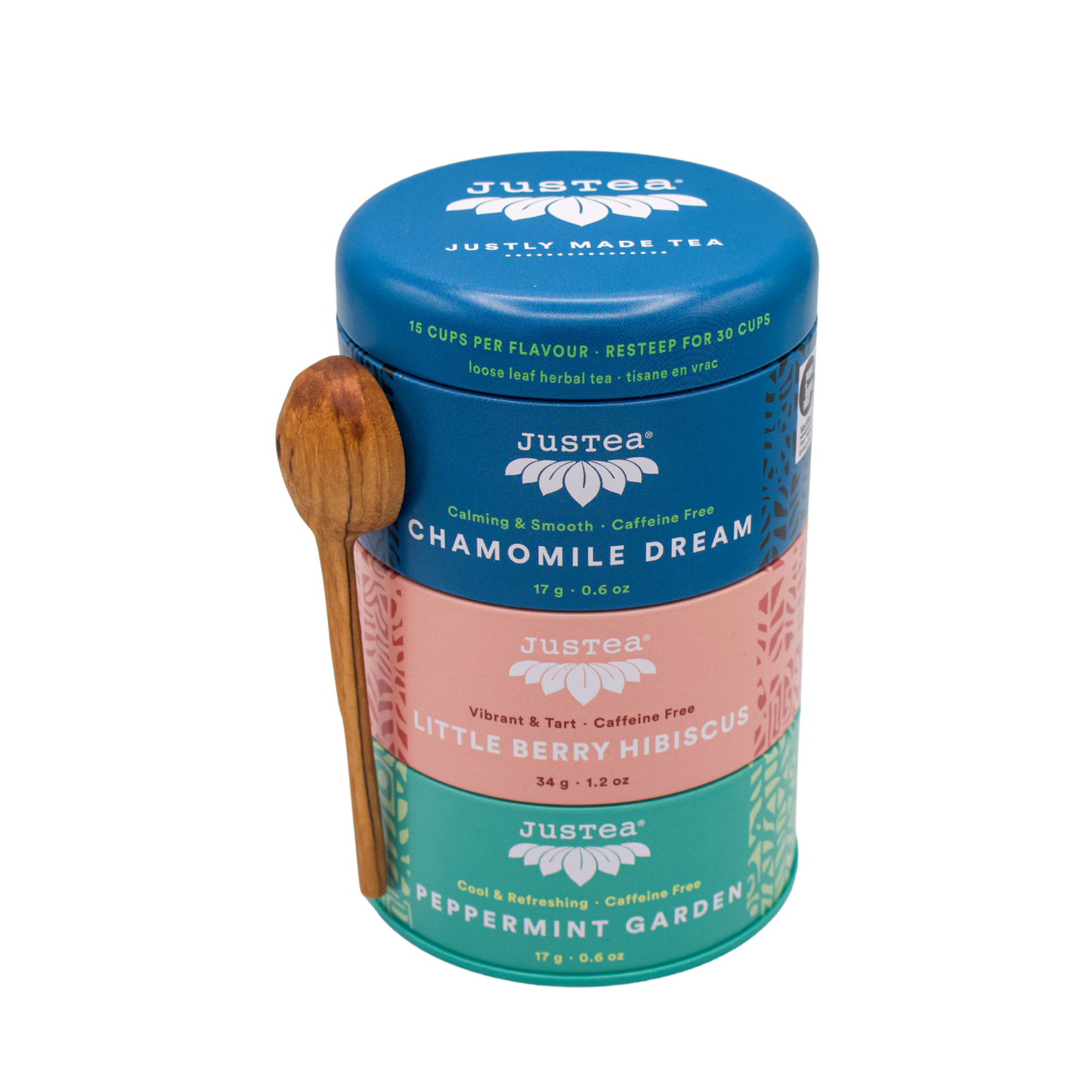 Herbal Tea Trio Tin & Spoon
