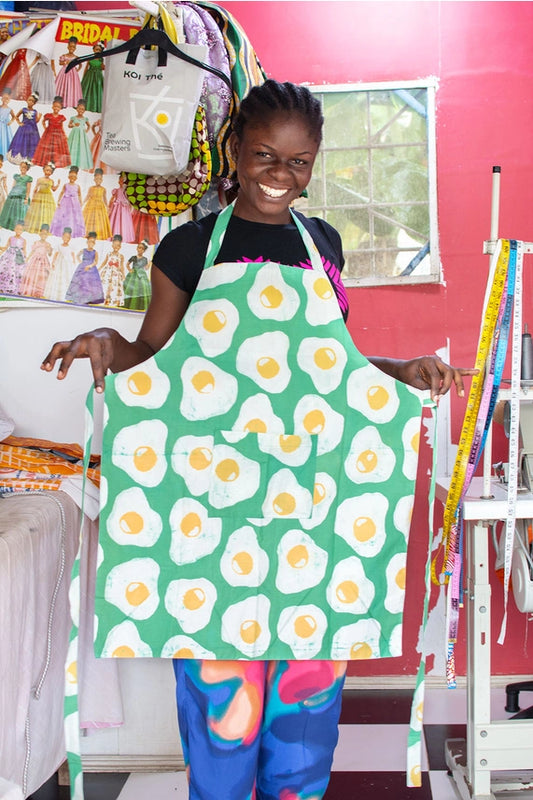 Reversible Batik Apron