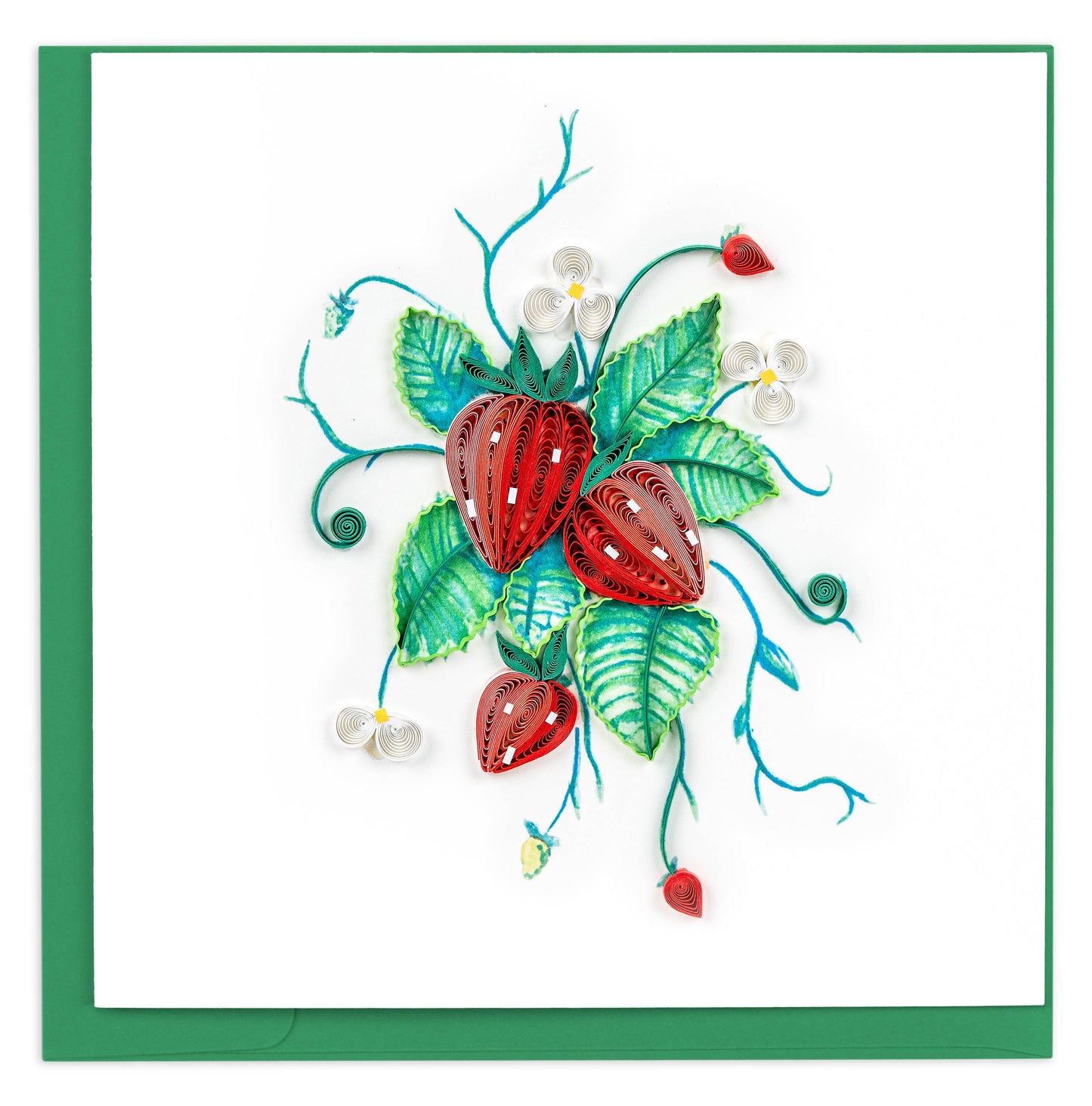 Quilled Wild Strawberries Card