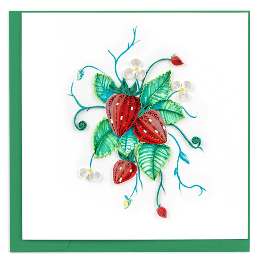 Quilled Wild Strawberries Card
