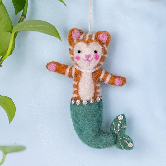 Tabby Purrmaid Ornament