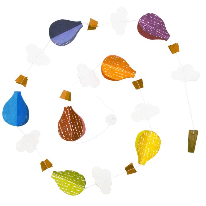 Hot Air Balloon Eco-Paper Garland