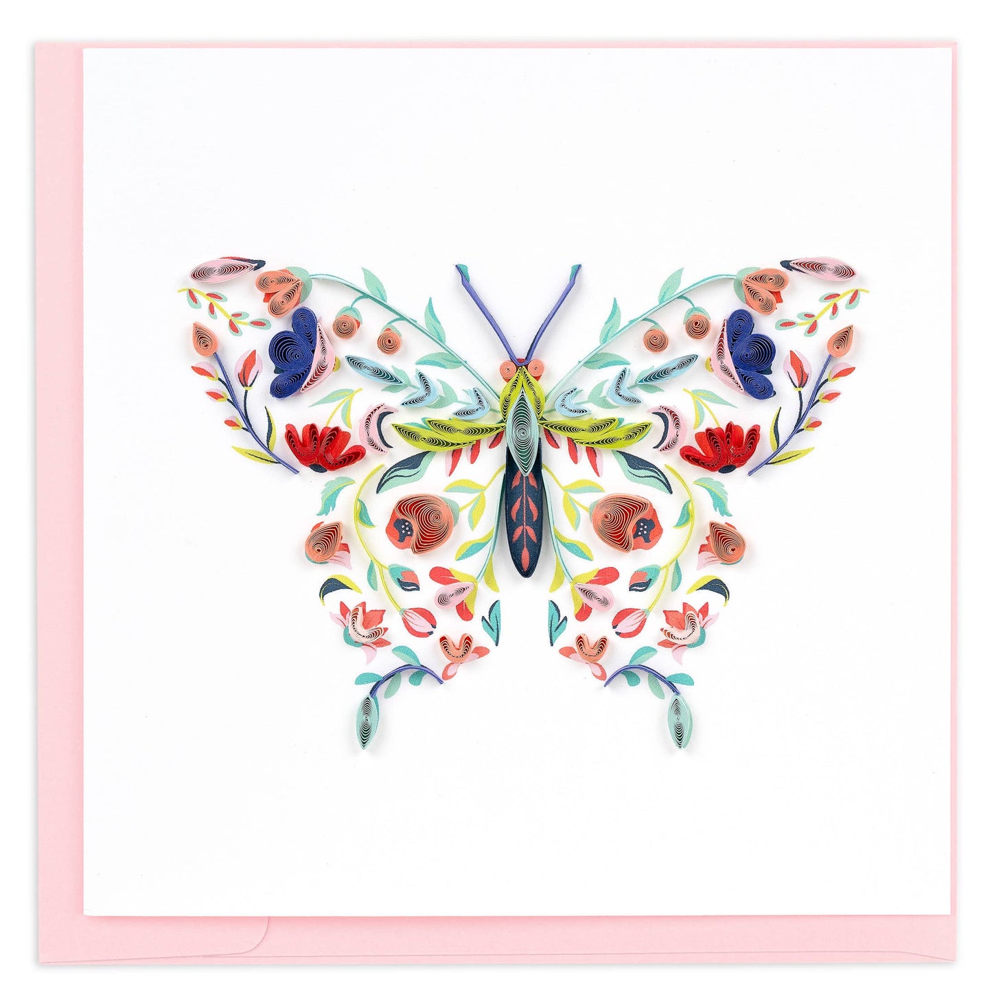 Quilled Floral Butterfly Card