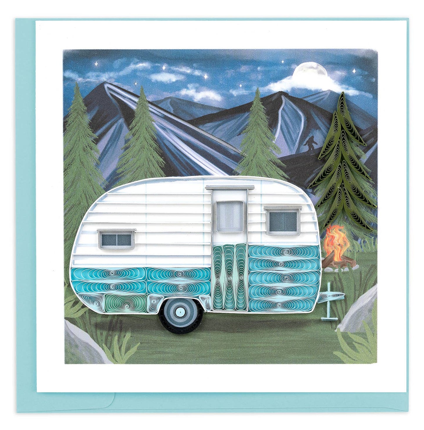 Quilled Camper Card