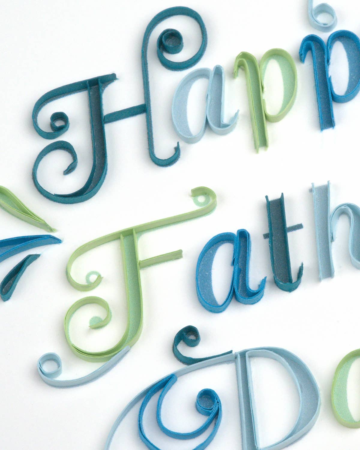 Quilled Happy Father's Day Card