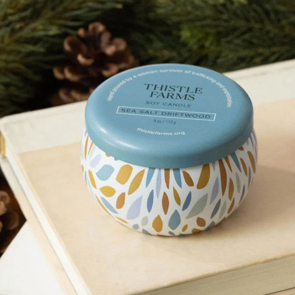 Mini Sea Salt Driftwood Soy Candle