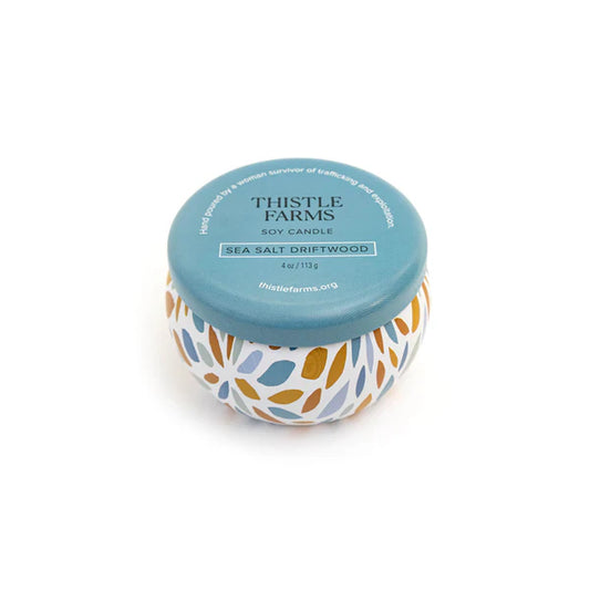 Mini Sea Salt Driftwood Soy Candle