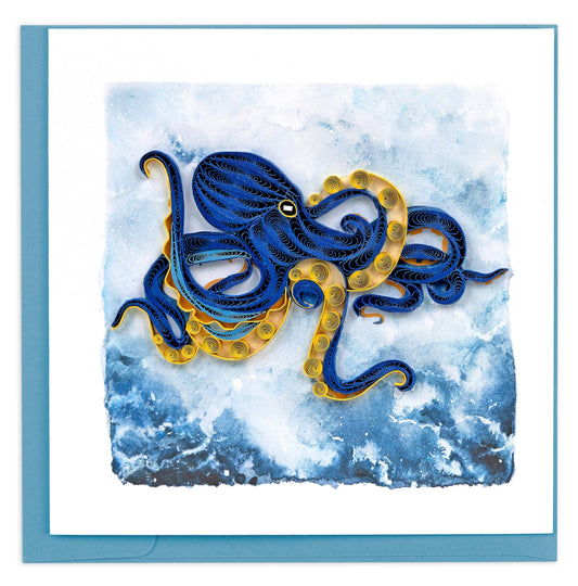 Quilled Deep Sea Octopus Card