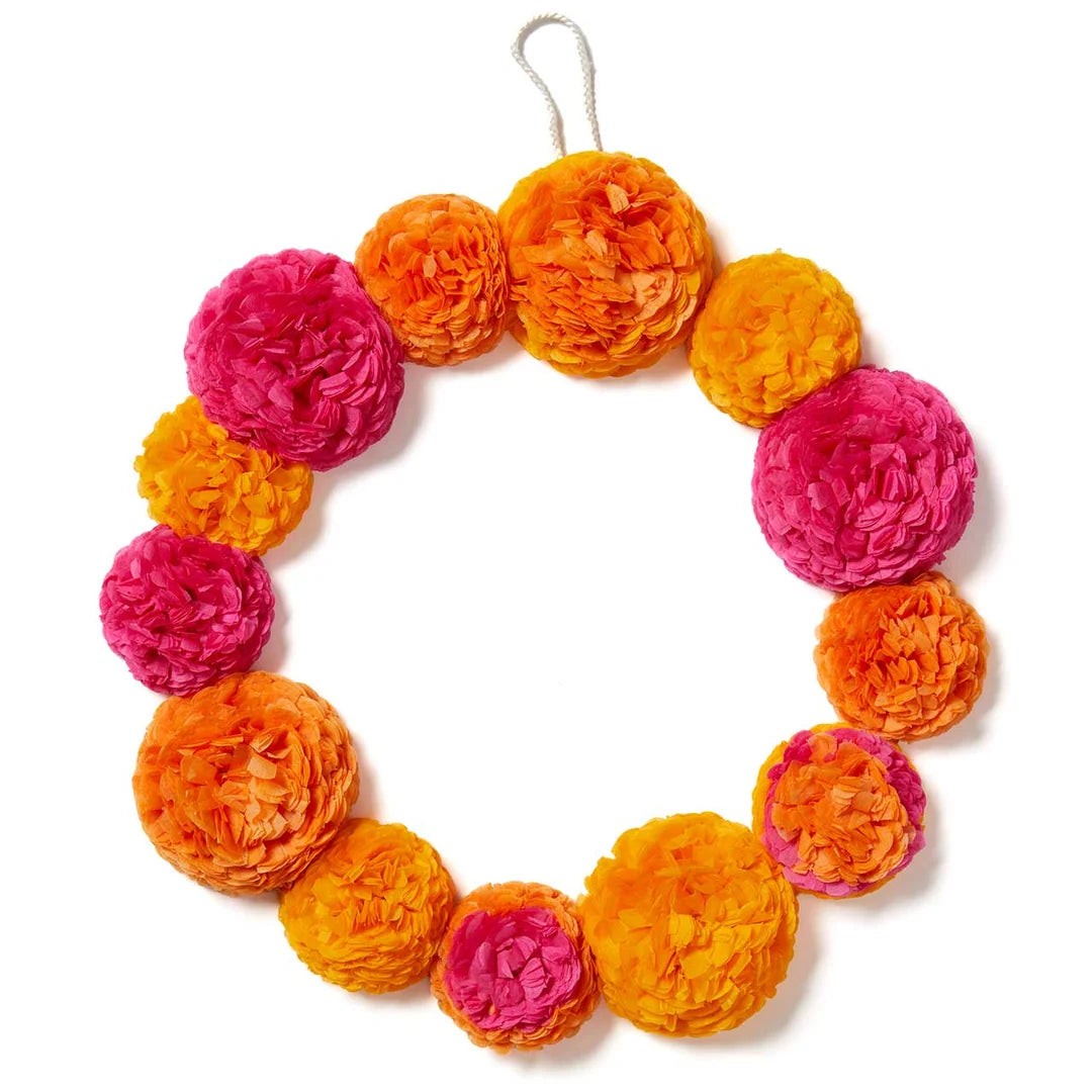 Paper Marigold Wreath
