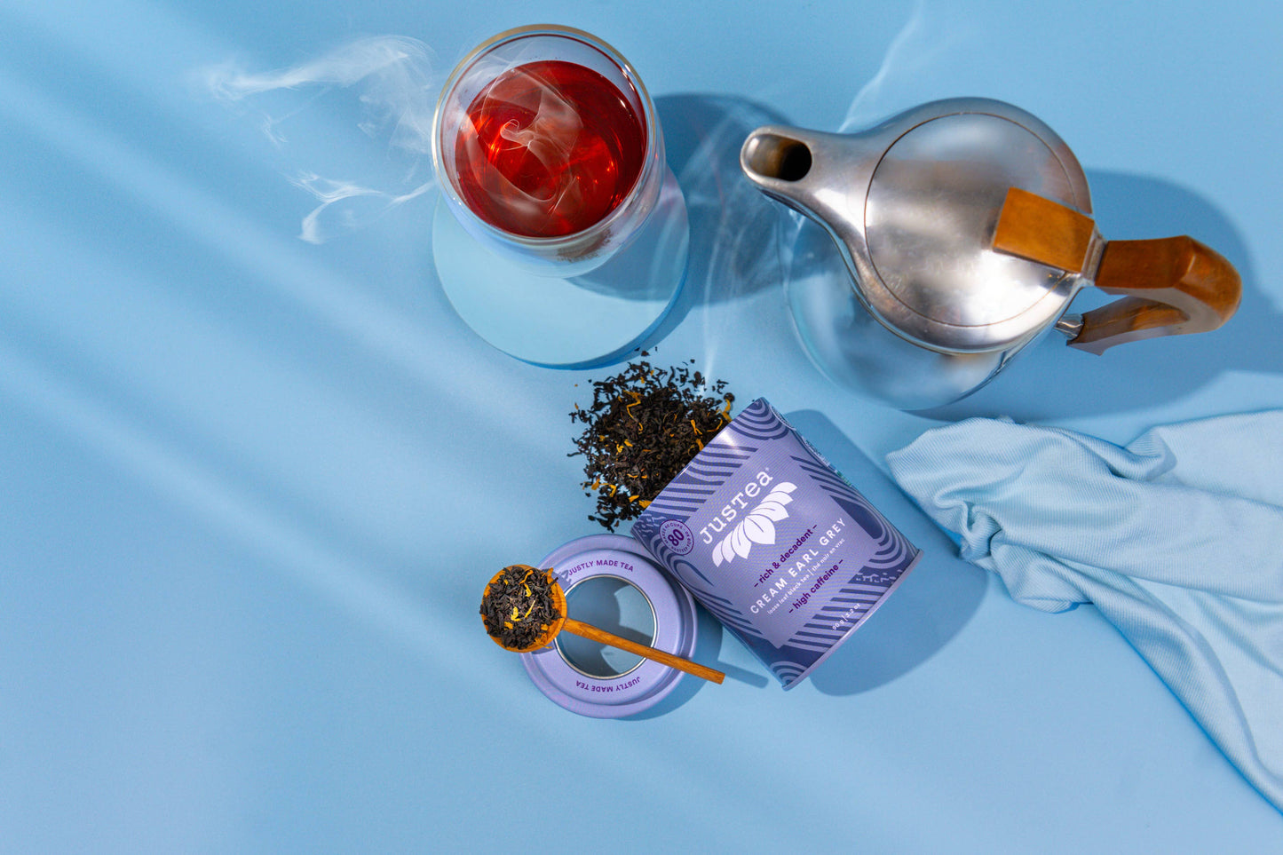 Cream Earl Grey Tea Tin & Spoon