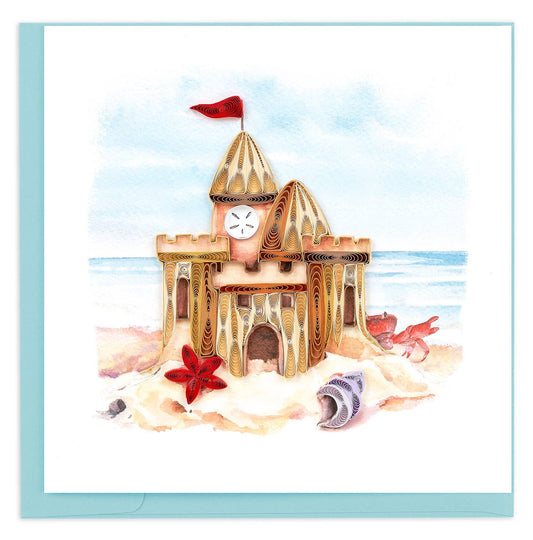 Quilled Sand Castle Card