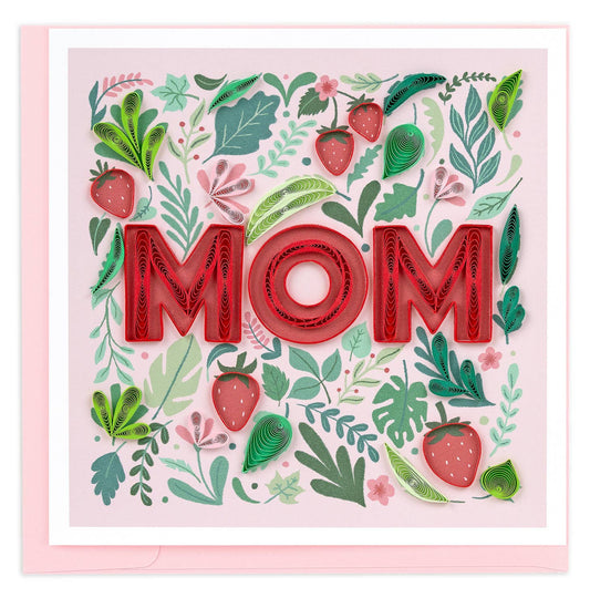 Quilled Strawberry Mother's Day Card